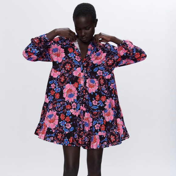 Zara Dresses Zara Floral Dresses Xs Poshmark